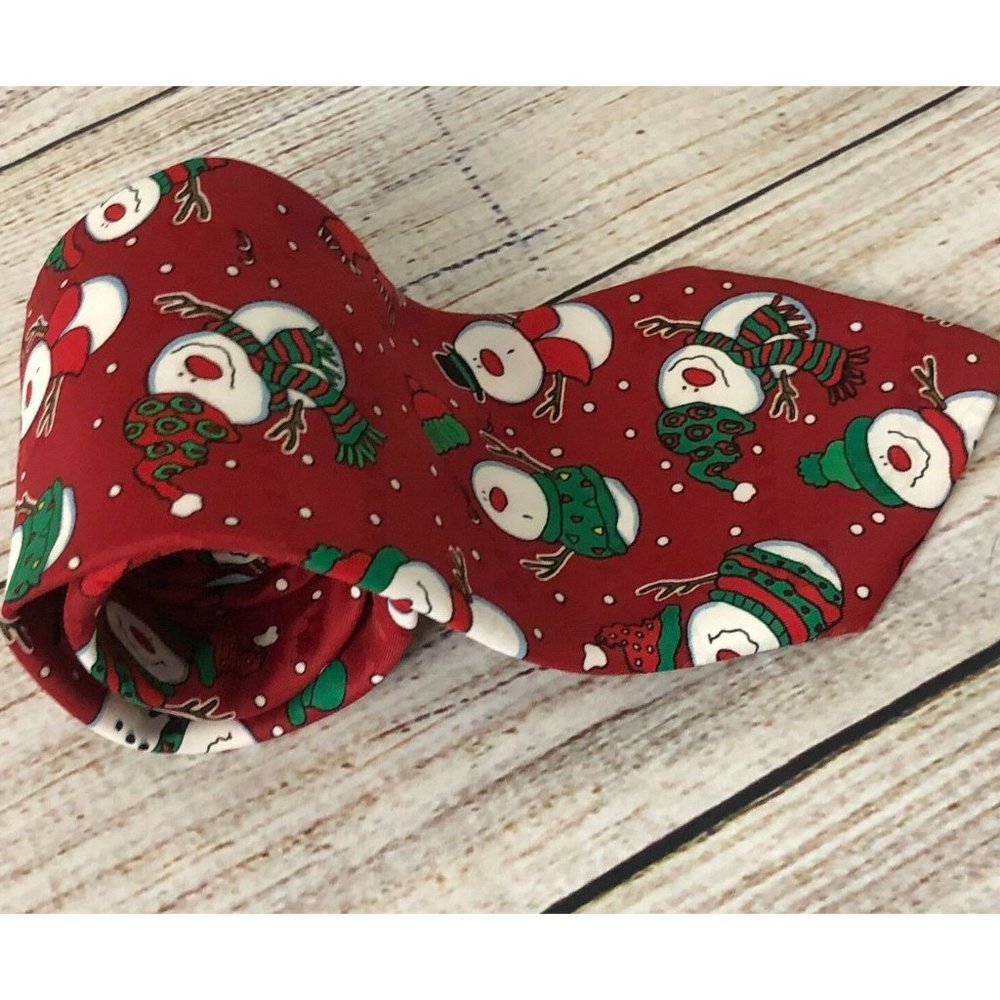 Hallmark Snowman Ugly Christmas Neck Tie‎ Party